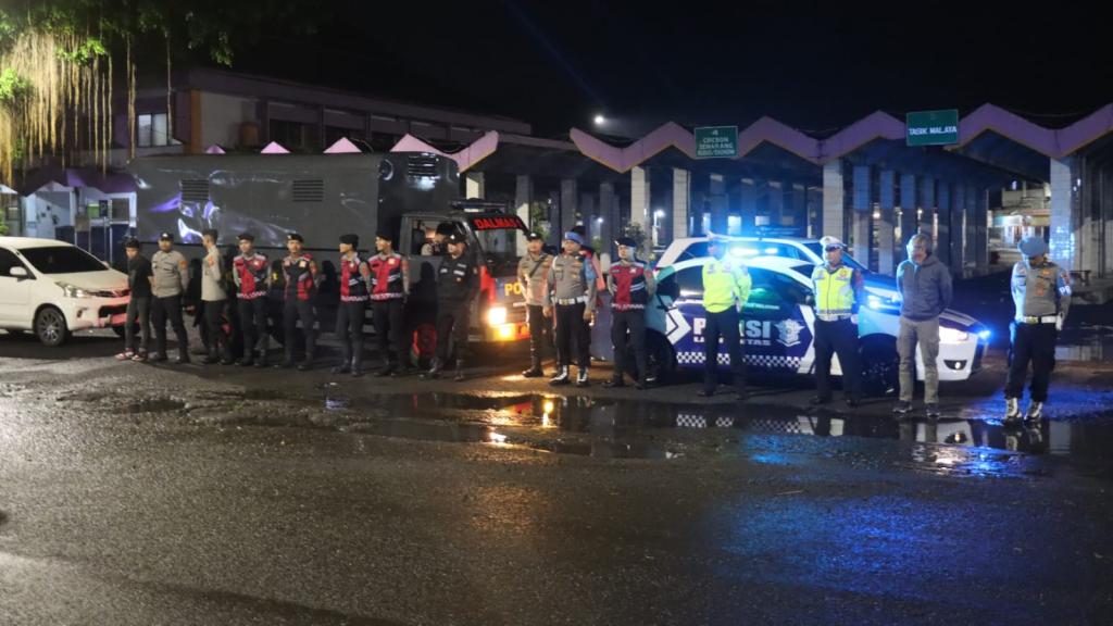 Patroli Skala Besar Akhir Pekan, Polres Ciamis Sasar Titik Rawan Kriminalitas