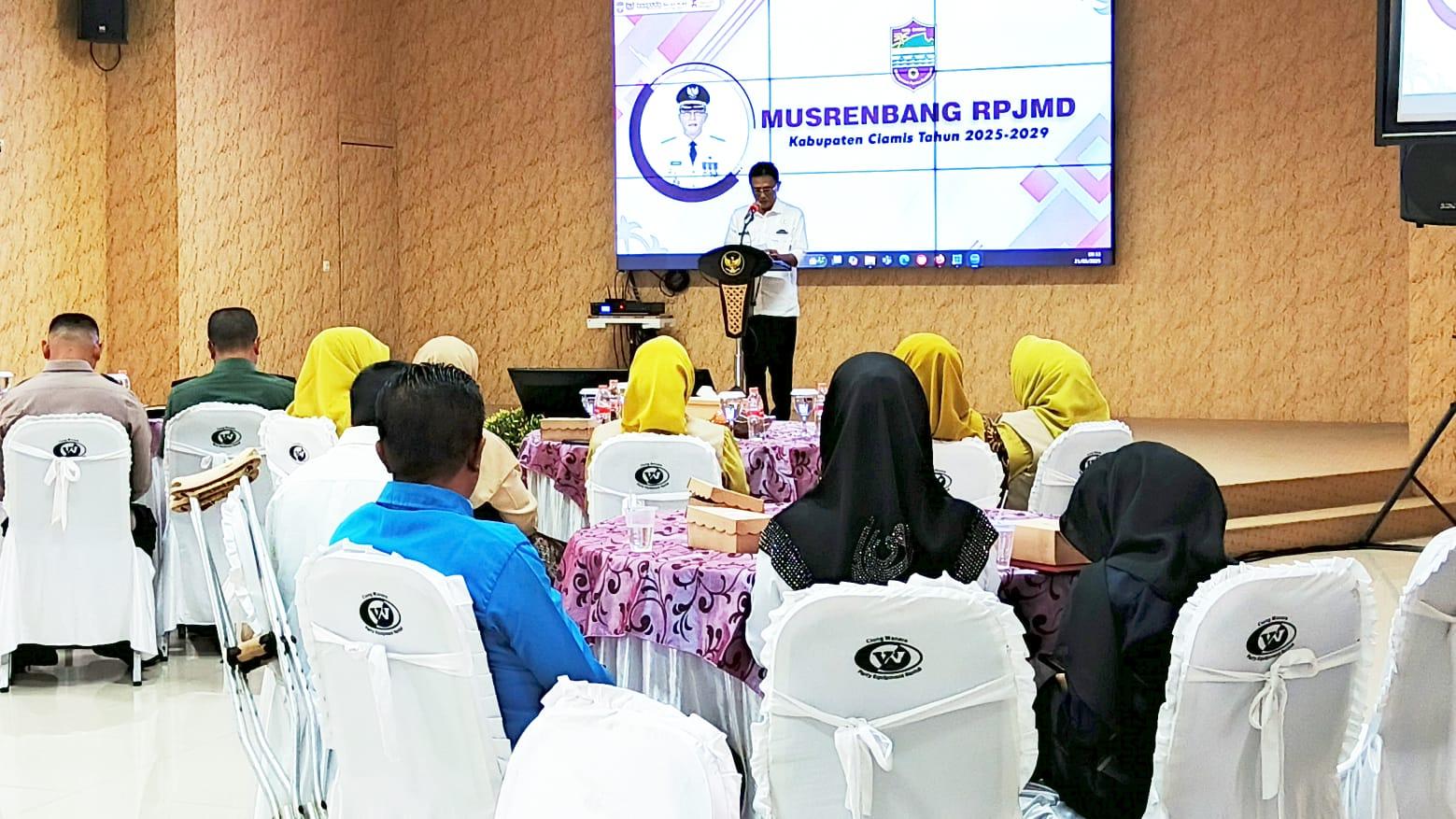 Pemkab Ciamis Gelar Musrenbang RPJMD 2025–2029, Bahas Strategi Pembangunan Lima Tahun ke Depan