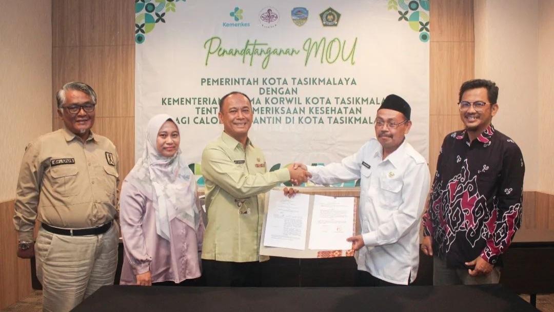 Pemkot Tasikmalaya dan Kemenag Tandatangani MoU Pemeriksaan Kesehatan bagi Calon Pengantin