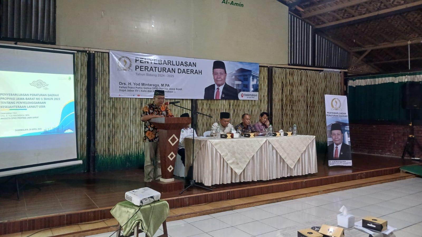 Pemkot Tasikmalaya Sambut Baik Sosialisasi Perda Jaminan Sosial Lansia