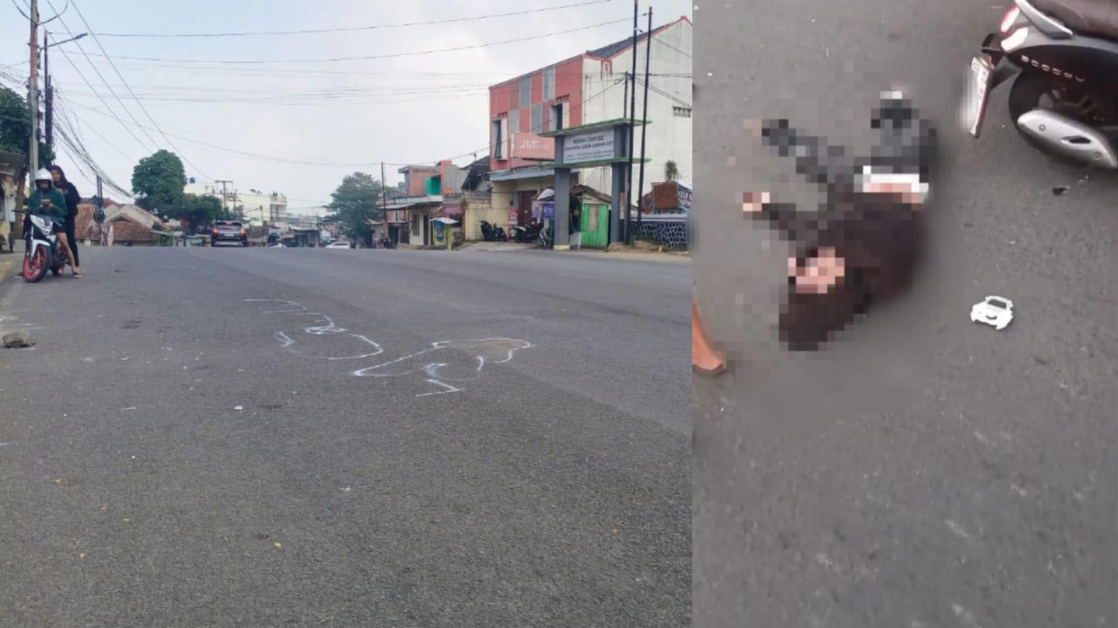 Diduga Berkendara Sambil Main Ponsel, Pemotor Tewas Setelah Tabrak Truk Parkir di Jalan Mashudi Tasikmalaya