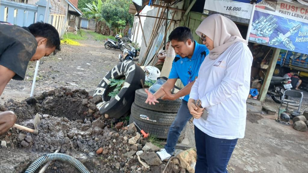 Perbaikan Pipa Upaya Perumdam Tirta Anom Kota Banjar Tingkatkan Kualitas Pelayanan Publik