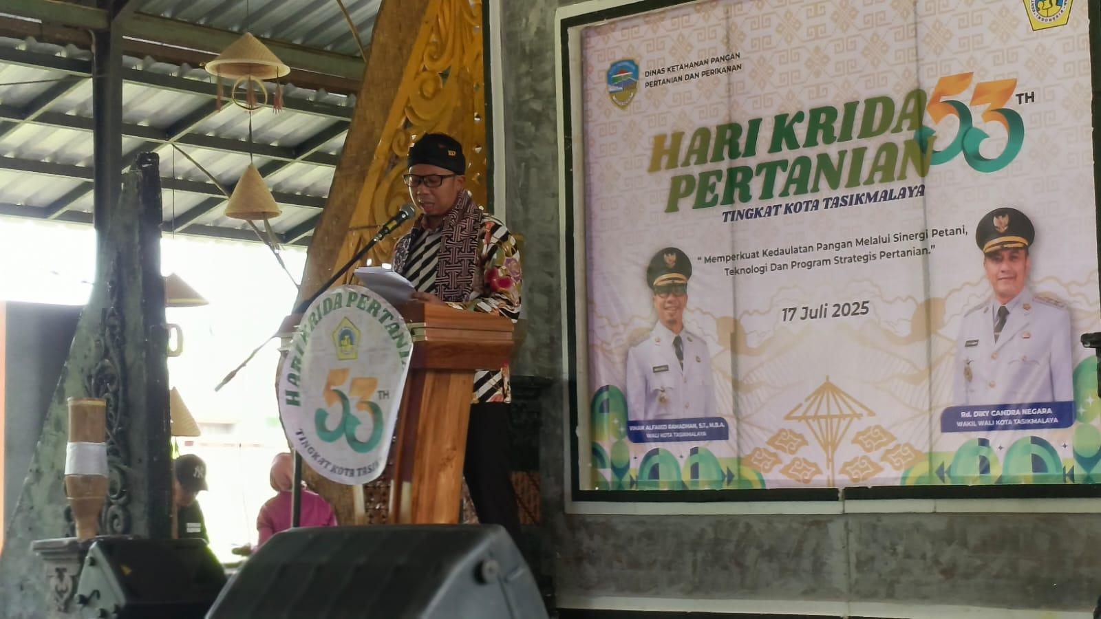 Peringatan HKP ke-53, Wali Kota Tasikmalaya: Petani Harus Jadi Aktor Utama Pembangunan Pertanian