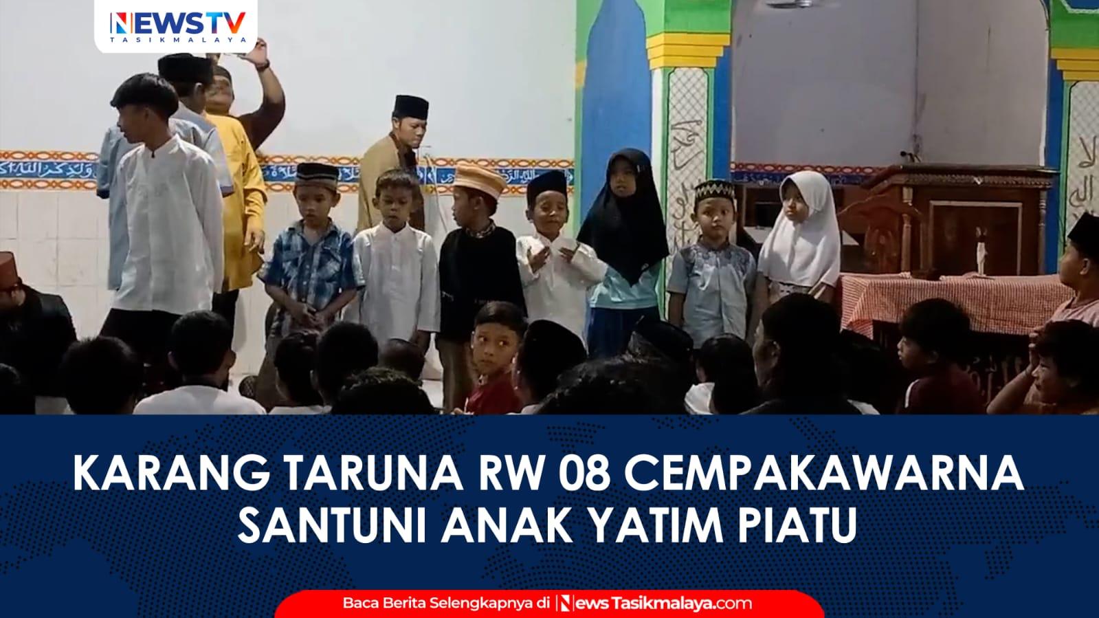 VIDEO: Peringati Isra Mir’raj, Karang Taruna Cempakawarna RW 08 Tasikmalaya Santuni Anak Yatim