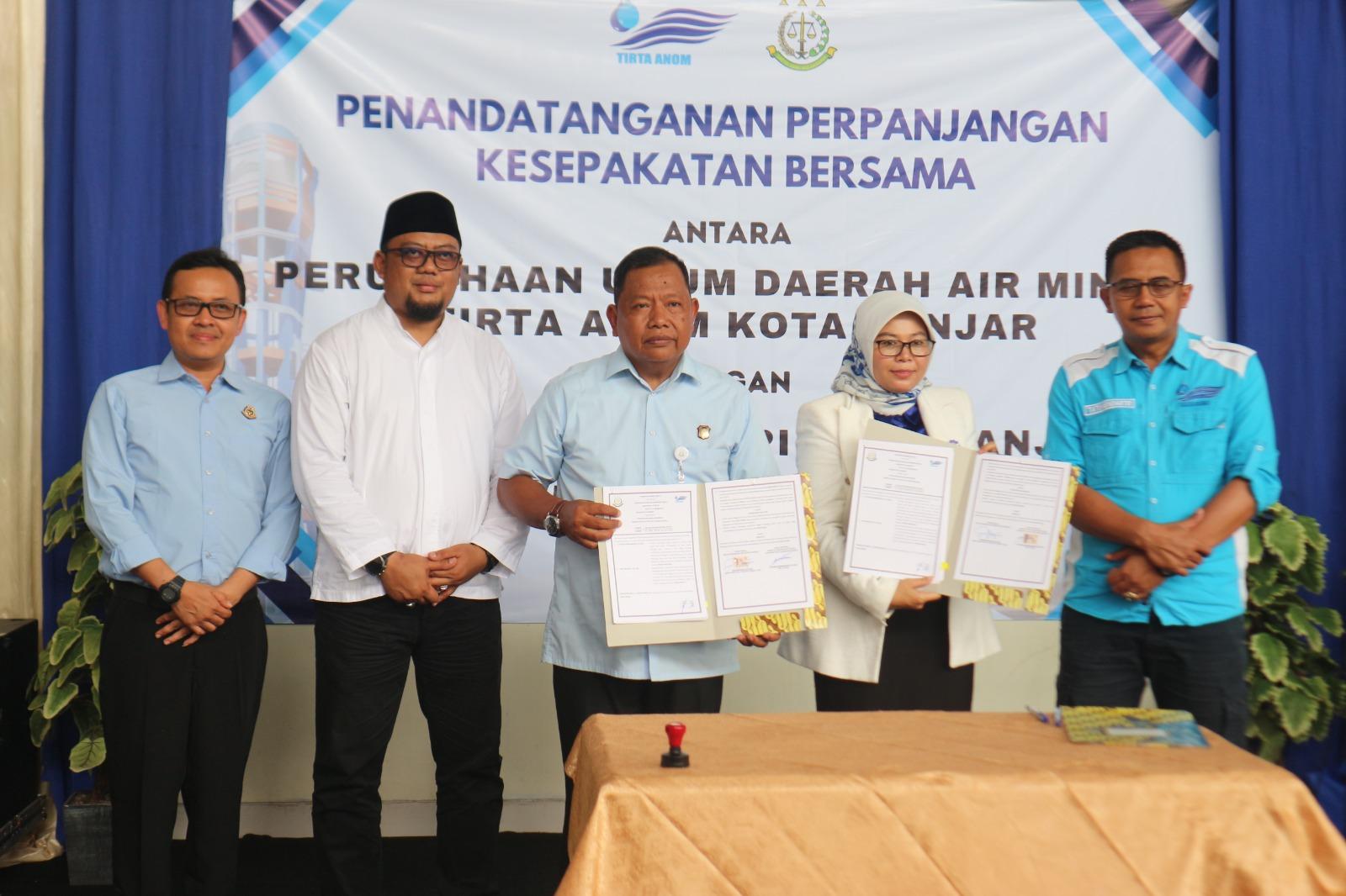 Perumdam Tirta Anom Perpanjang Kerjasama dengan Kejaksaan Negeri Kota Banjar