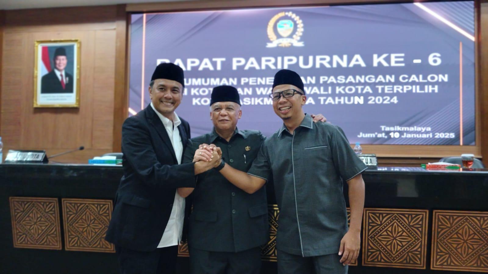 Pesan Pj Wali Kota Tasikmalaya Asep Sukmana untuk Viman-Diky saat Rapat Paripurna ke-6 di DPRD