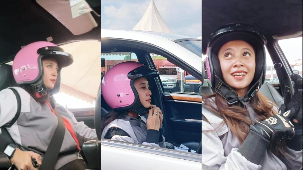 Pesona Pebalap Cantik Asal Tasikmalaya di Putaran Ketiga Pertamax Turbo Drag Fest 2024