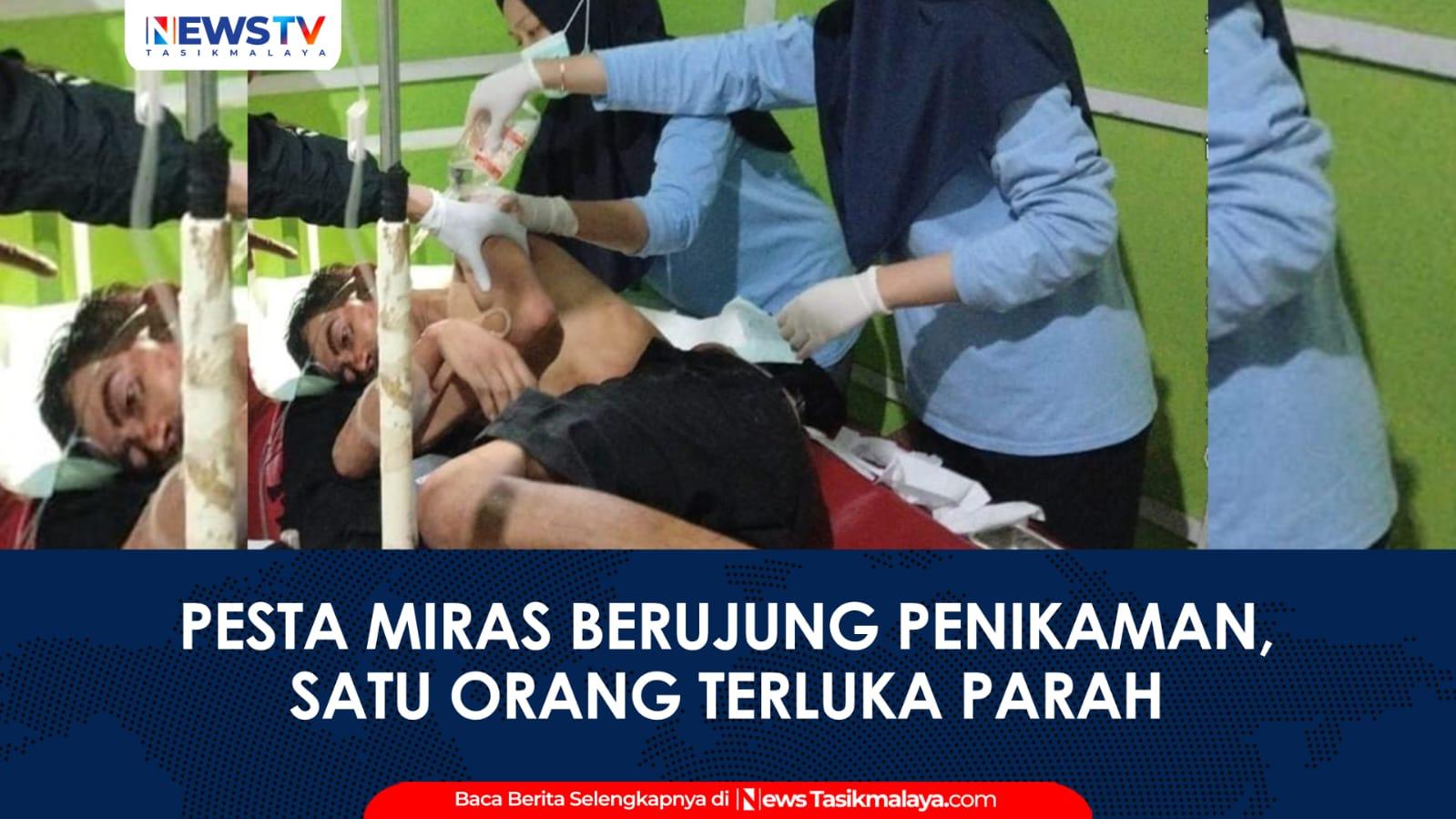 VIDEO: Pesta Miras di Pagerageung Tasikmalaya Berujung Penikaman, Satu Orang Luka Parah