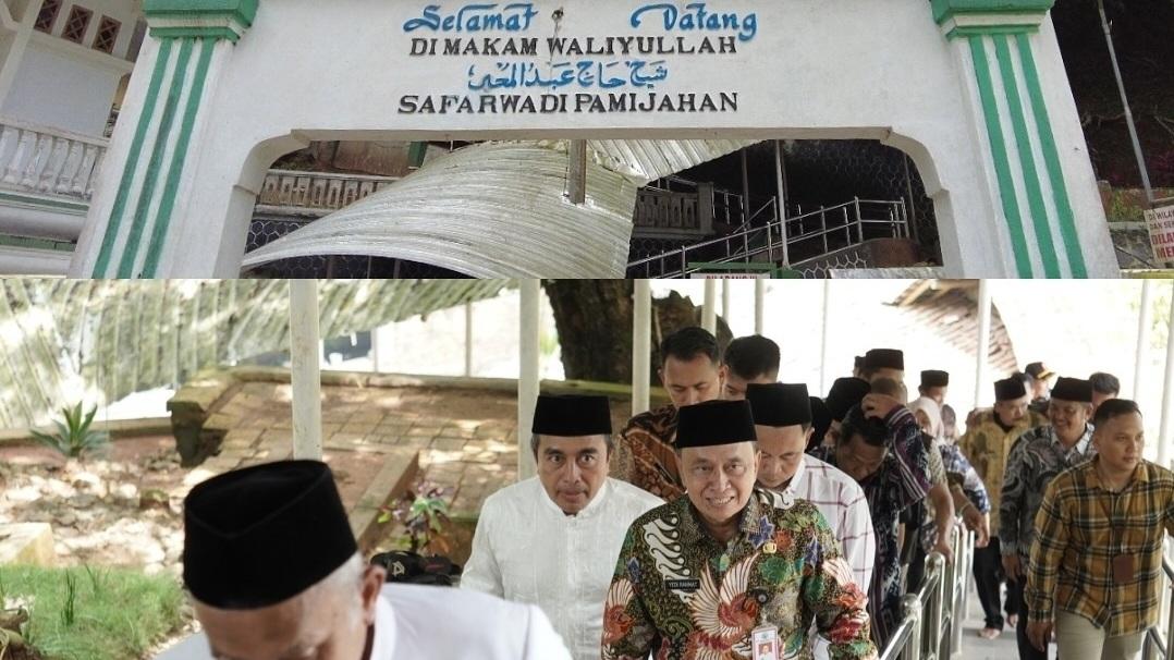 Pjs Bupati Tasikmalaya Ziarah ke Makam Syekh Abdul Muhyi di Pamijahan