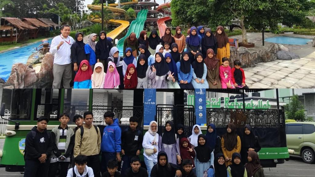 Plaza Asia Tasikmalaya Ajak 65 Anak Yatim Rekreasi Gratis ke Tee Jay Waterpark