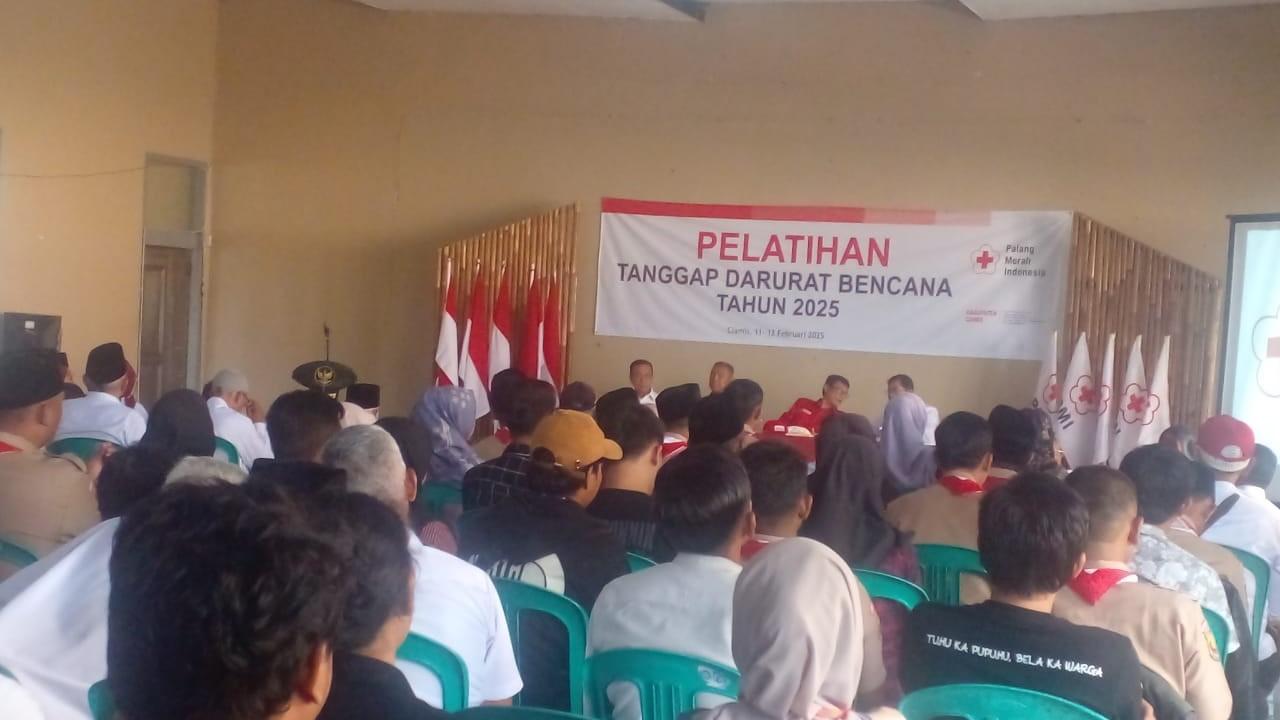 PMI dan Kwarcab Pramuka Ciamis Gelar Latihan Gabungan Kesiapsiagaan Bencana
