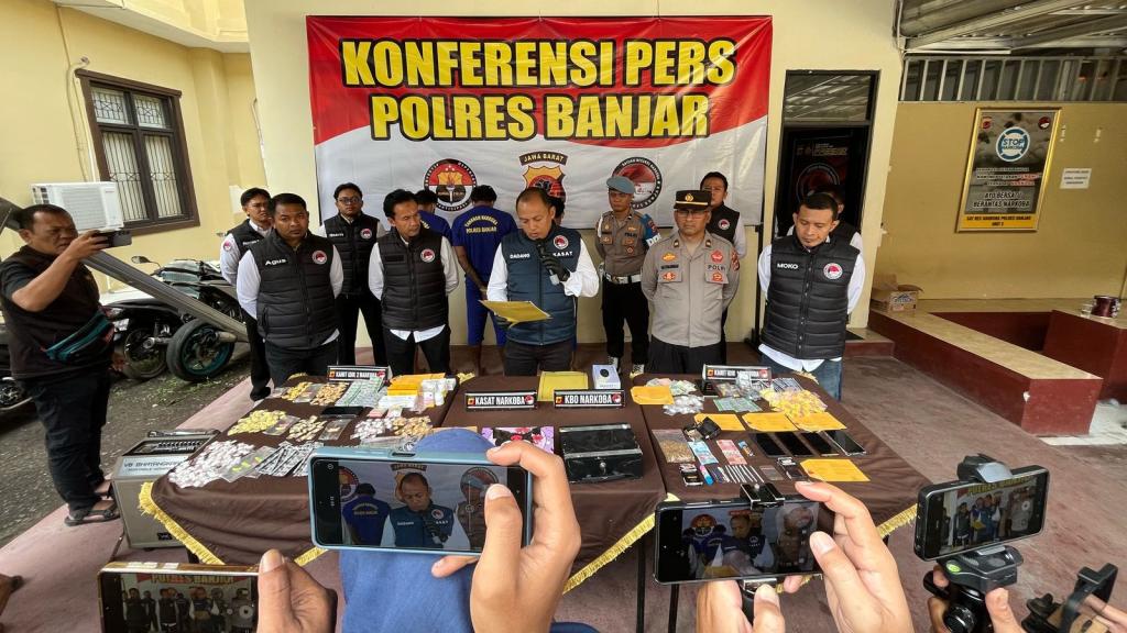 Polres Banjar Ungkap Enam Kasus Narkoba Pasca-Lebaran, 10 Tersangka Diamankan