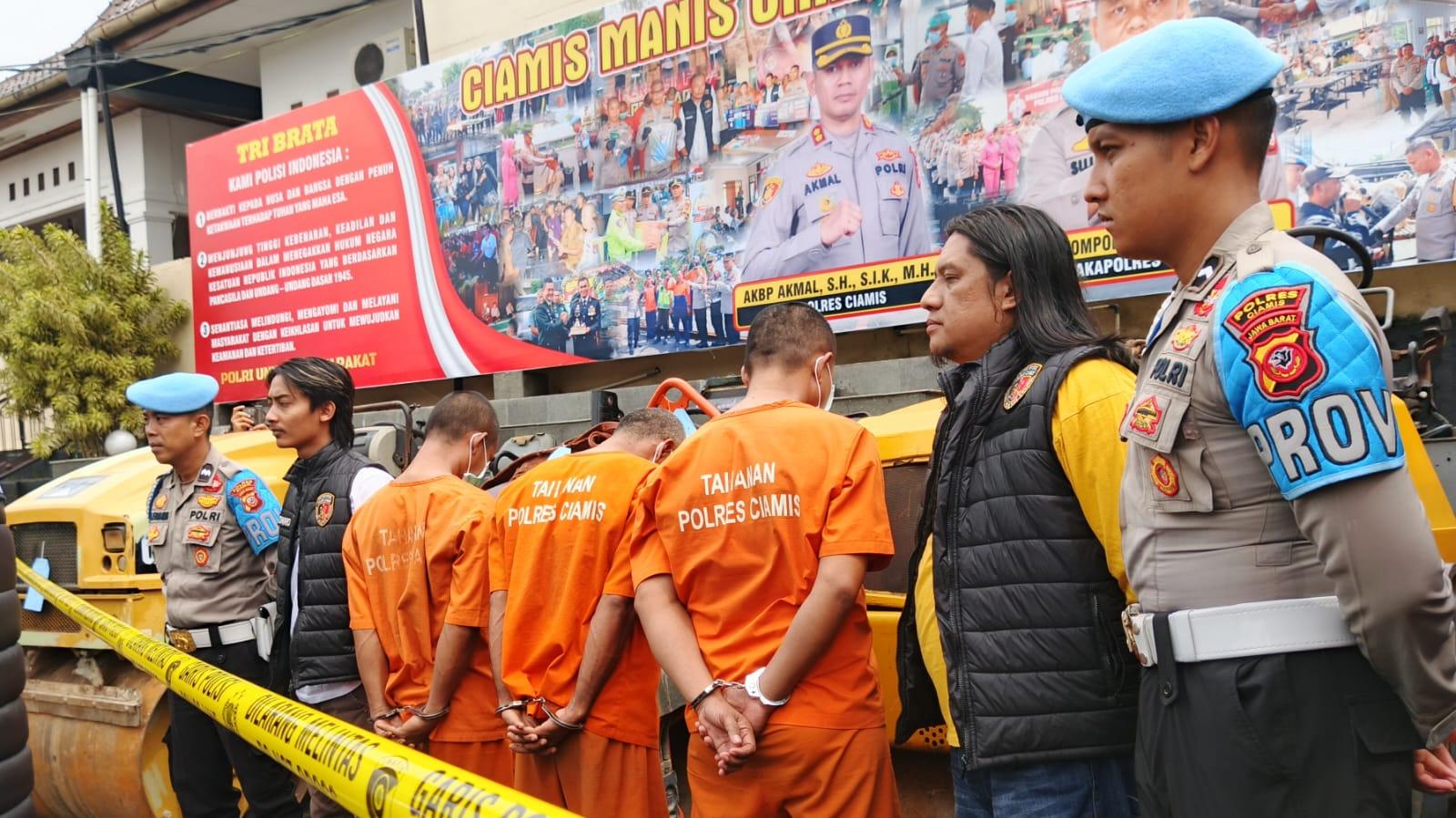 Polres Ciamis Bongkar Sindikat Pencurian Alat Berat, Oknum TNI Diduga Otaknya