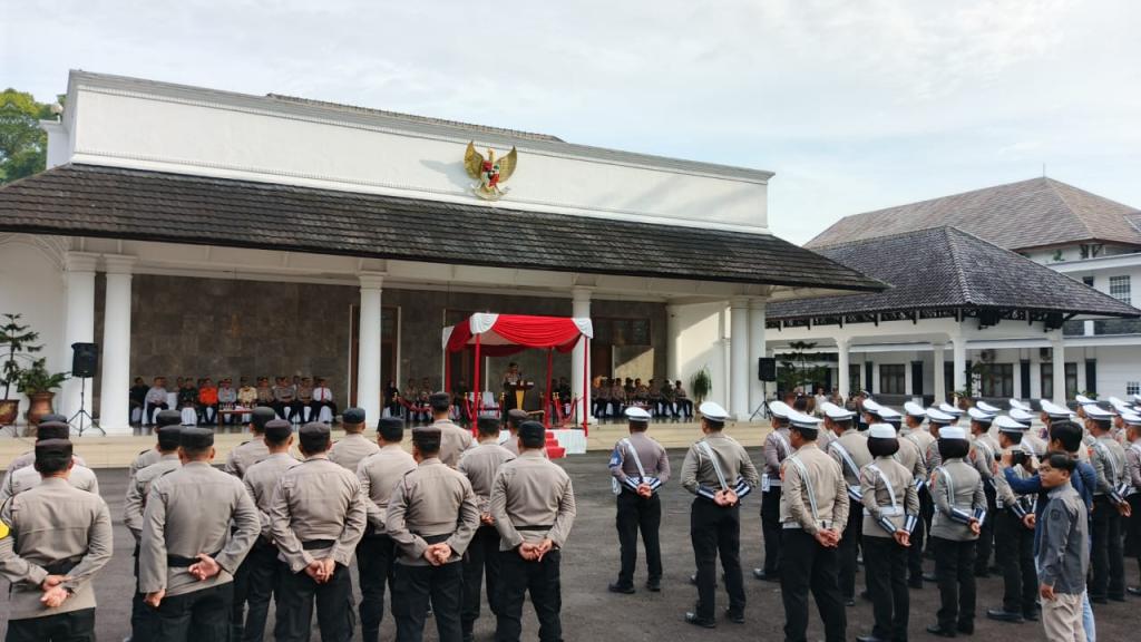 Polres Ciamis Gelar Apel Operasi Lilin Lodaya 2024, Fokus Amankan Natal dan Tahun Baru