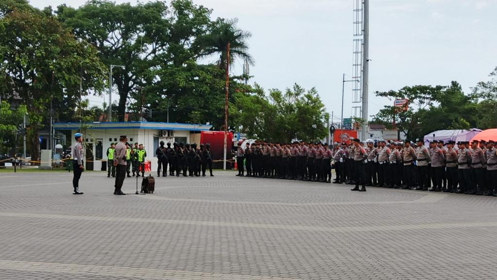Polres Ciamis Gelar Apel Pengamanan Malam Tahun Baru, Fokus di Tiga Titik Strategis