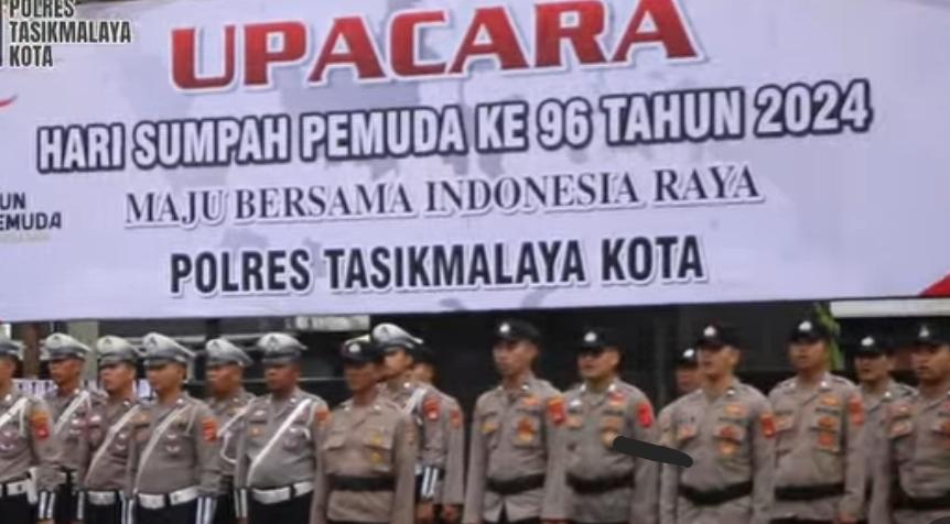 Polres Tasikmalaya Kota Gelar Upacara Hari Sumpah Pemuda, Serukan Semangat Persatuan Bangsa