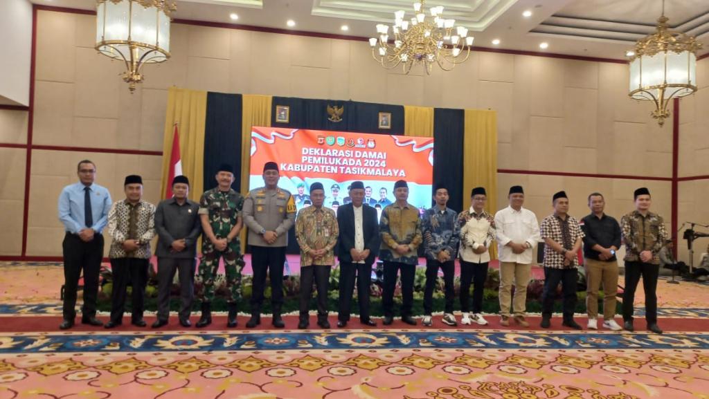 Polres Tasikmalaya Gelar Deklarasi Pilkada Damai 2024 dengan Tiga Paslon