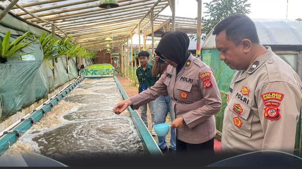 Polres Tasikmalaya Kota Dorong Ketahanan Pangan Digital Lewat Budidaya Ikan Bioflok