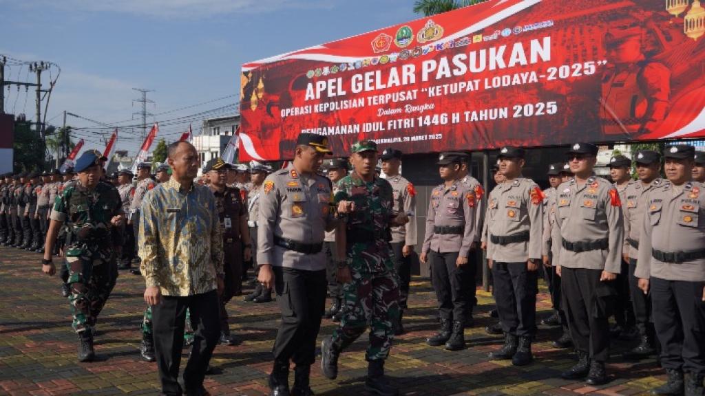 Polres Tasikmalaya Kota Gelar Apel Operasi Ketupat Lodaya 2025 untuk Pengamanan Idulfitri