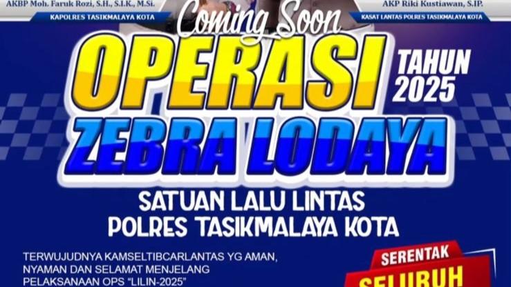 Polres Tasikmalaya Kota Gelar Operasi Zebra Lodaya 2025 Mulai 17-30 November