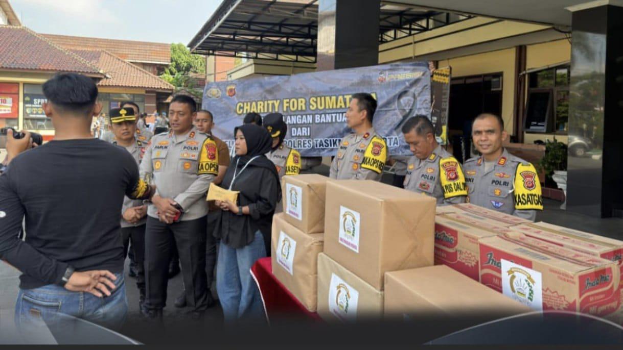 Polres Tasikmalaya Kota Kirim Bantuan Kemanusiaan untuk Korban Bencana di Sumatera