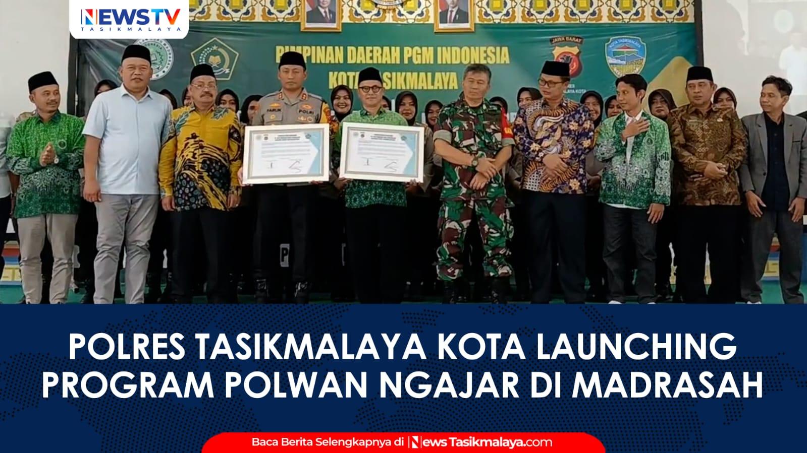 VIDEO: Polres Tasikmalaya Kota Launching Polwan Ngajar di Madrasah