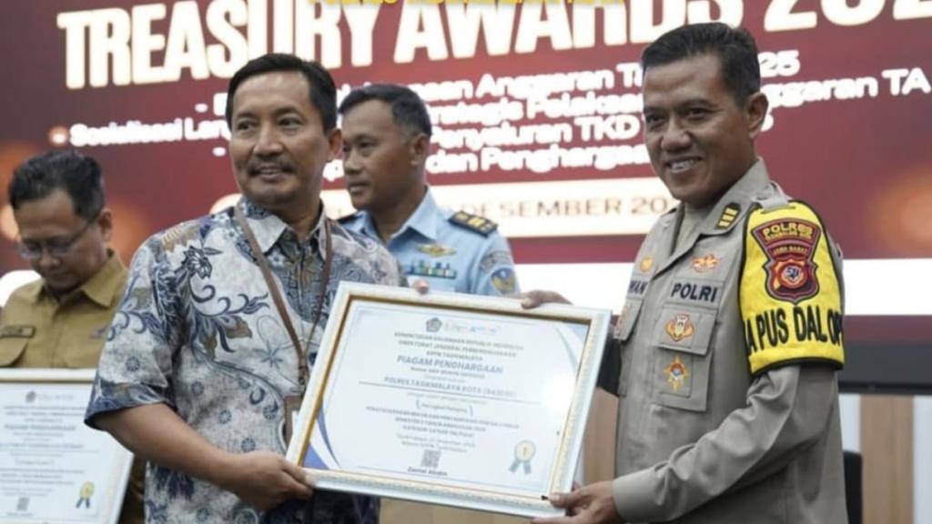 Polres Tasikmalaya Kota Raih Tiga Penghargaan di Tasikmalaya Treasury Award 2025