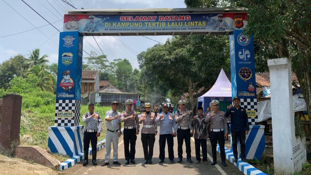Polres Tasikmalaya Tetapkan Kampung Cibahong sebagai Kampung Tertib Lalu Lintas