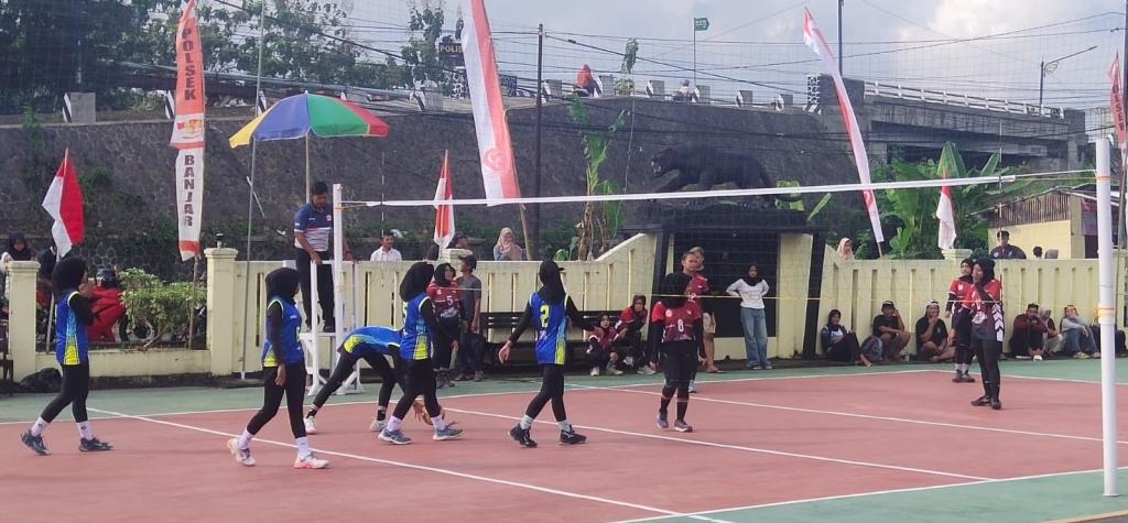 Polsek Banjar Gelar Turnamen Voli Putri Kapolsek Cup 2025, Wadah Pembibitan Atlet Muda