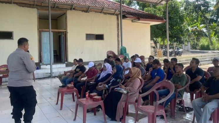 Polsek Pamarican Intensifkan Penyuluhan Bahaya Narkoba di Desa Margajaya Ciamis