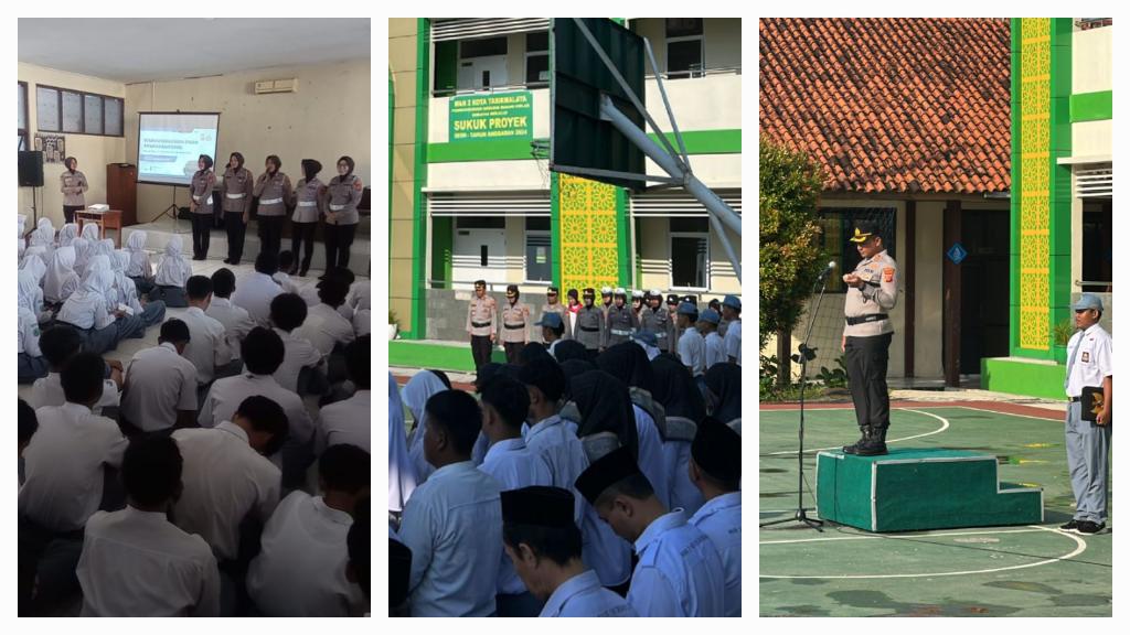 Polwan Masuk Kelas, Polres Tasikmalaya Kota Edukasi Pelajar Madrasah soal Disiplin dan Etika