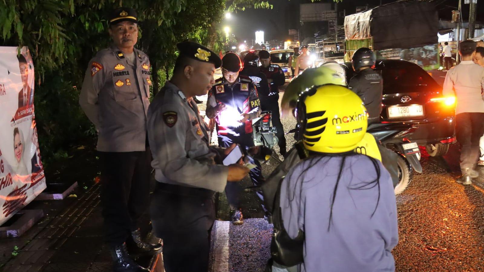 Puluhan Kendaraan Disanksi Tilang dalam Operasi Keselamatan Lodaya 2025 Polres Ciamis