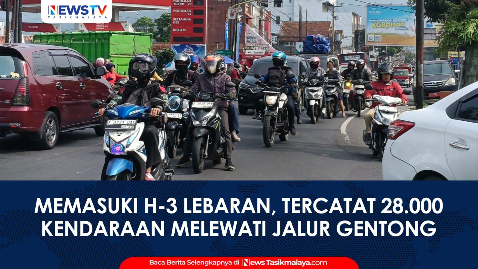 VIDEO: Puncak Arus Mudik 2026: Volume Kendaraan di Jalur Gentong Tasikmalaya Mulai Membeludak