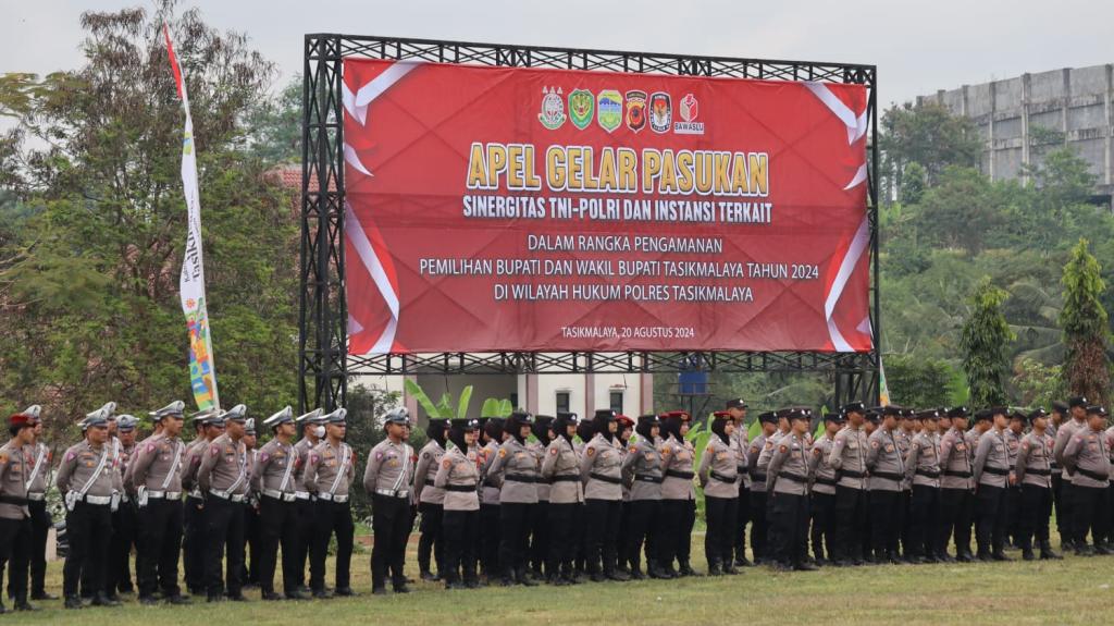 Ratusan Personel Polres Tasikmalaya Siap Amankan Pilkada 2024