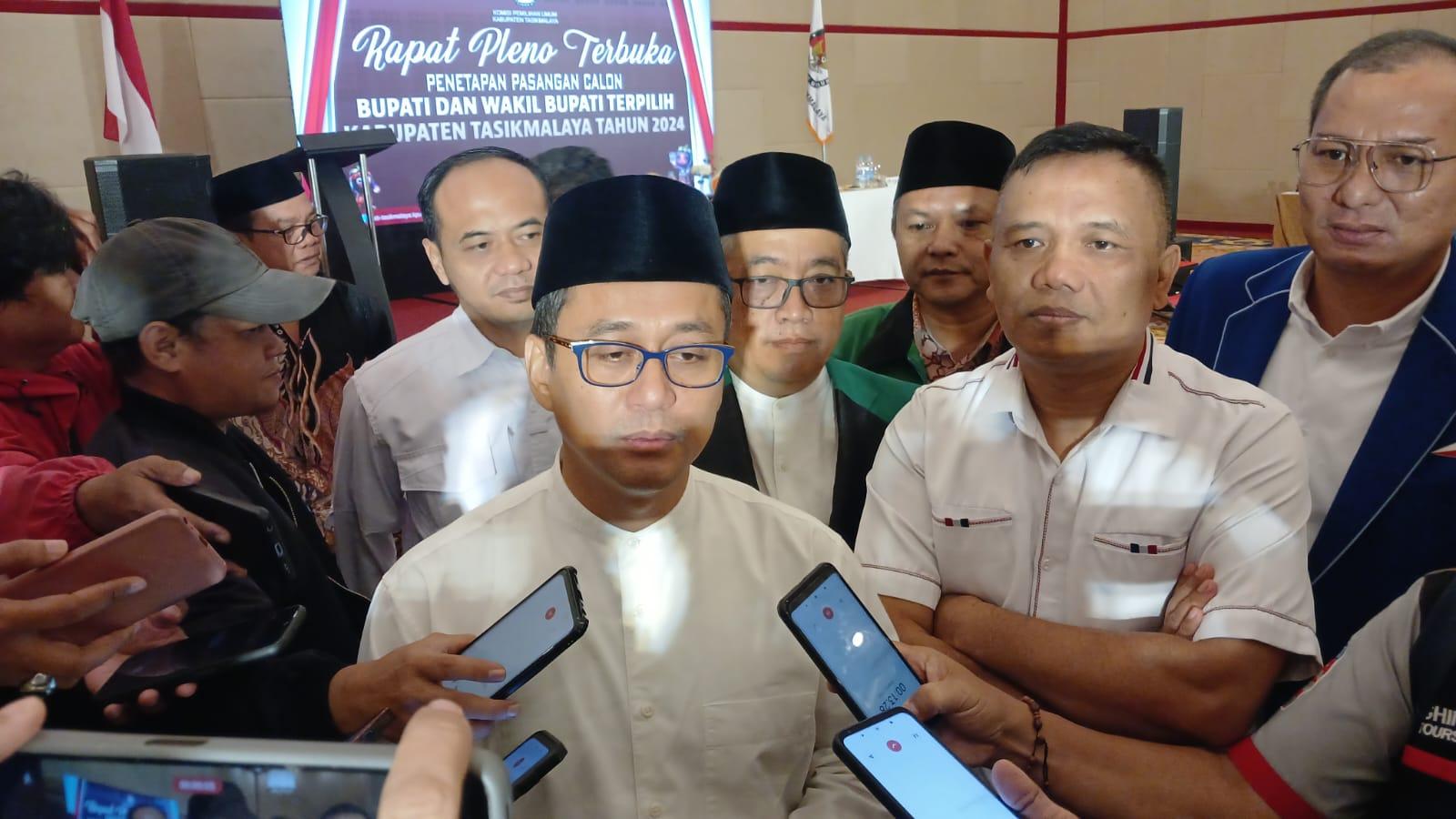 Resmi Ditetapkan sebagai Bupati dan Wakil Bupati Tasikmalaya, Cecep-Asep Ajak Semua Elemen Bersinergi