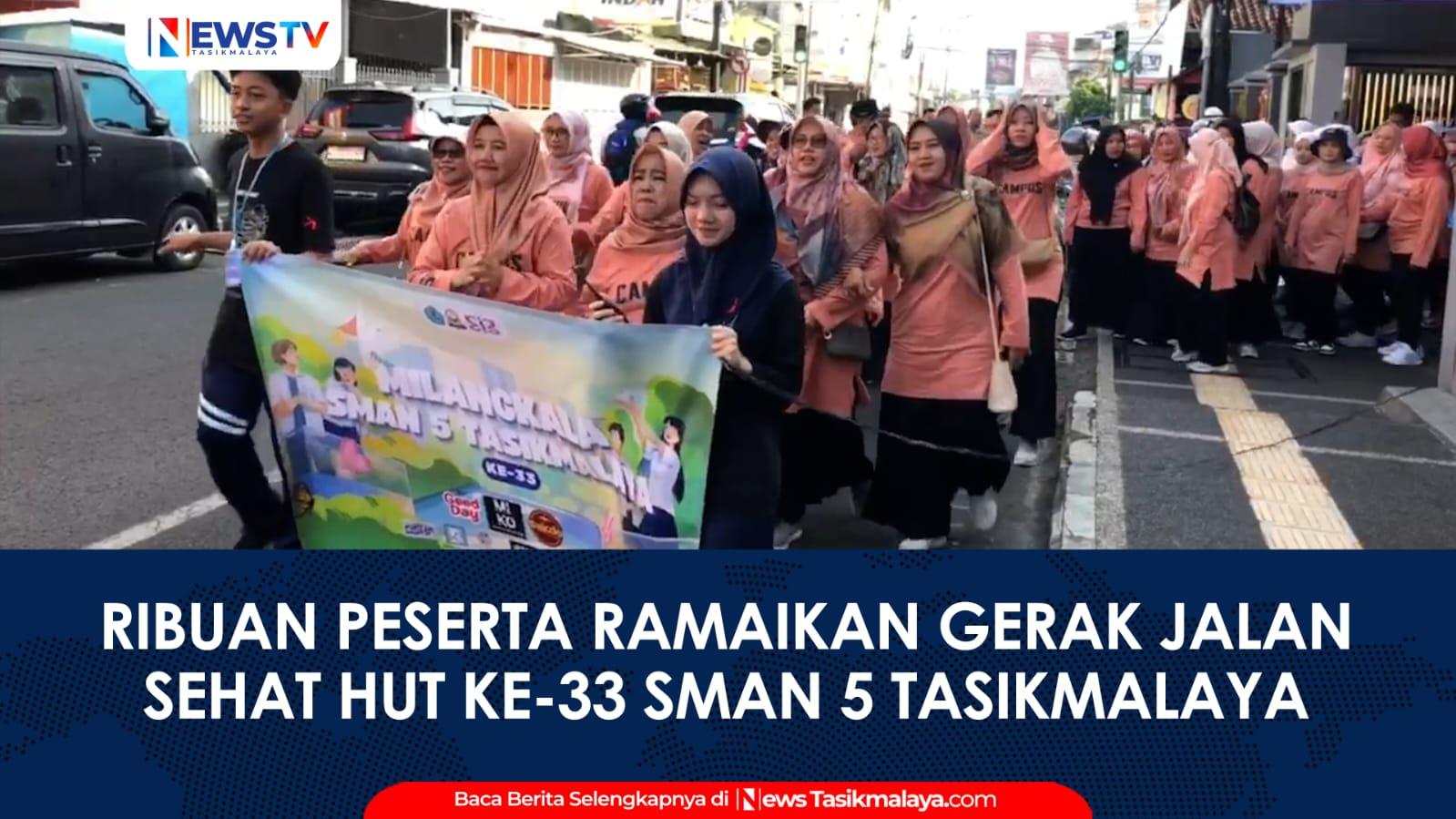 VIDEO: Ribuan Peserta Meriahkan Gerak Jalan Sehat dalam Rangka HUT ke-33 Campus 5 Kota Tasikmalaya