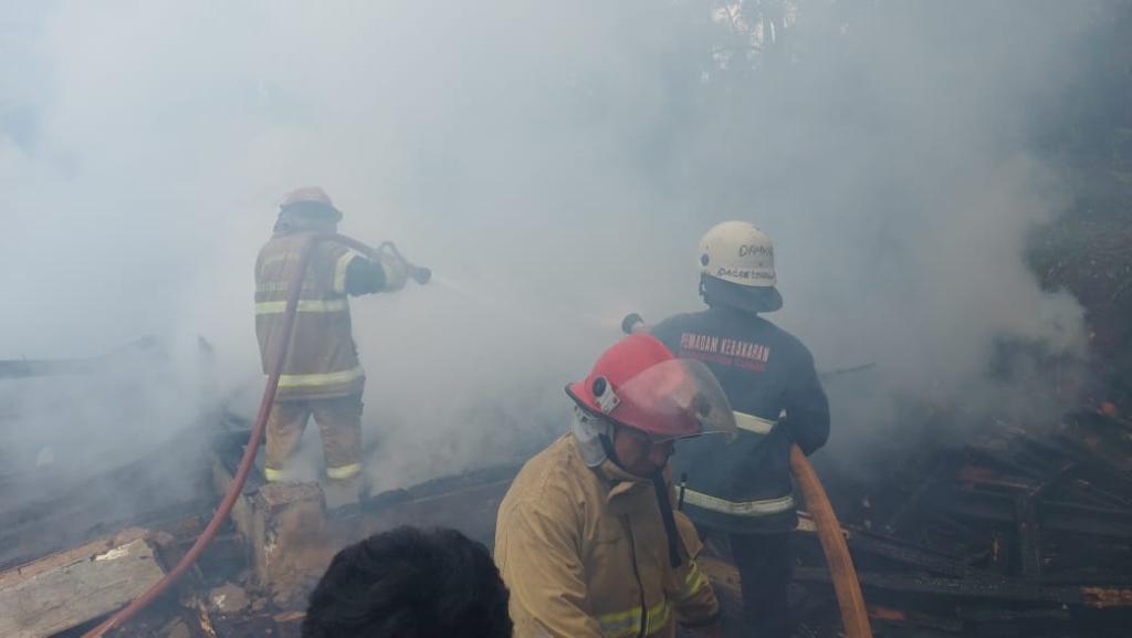 Rumah Warga di Ciamis Ludes Terbakar saat Ditinggal, Diduga Akibat Api Tungku