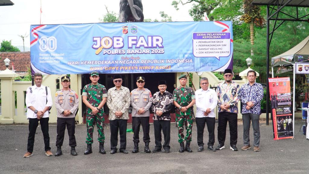 Sambut HUT ke-80 RI, Polres Banjar Gelar Job Fair 2025 dengan Ratusan Lowongan Kerja