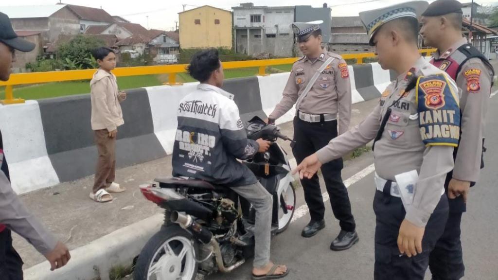 Satlantas Polres Tasikmalaya Razia Knalpot Brong Selama Ramadan