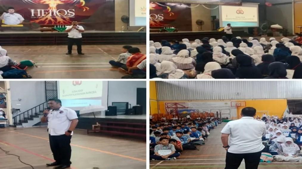 Polisi Masuk Sekolah, Satnarkoba Polres Tasikmalaya Kota Sosialisasi P4GN ke Pelajar SMAN 1
