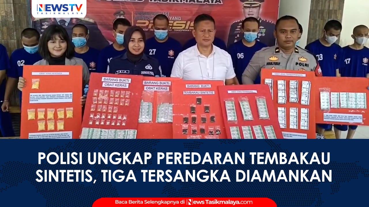 VIDEO: Satnarkoba Polres Tasikmalaya Ungkap Peredaran Tembakau Sintetis, Tiga Tersangka Diamankan