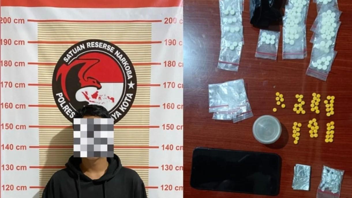 Satresnarkoba Polres Tasikmalaya Kota Tangkap Pengedar Obat Terlarang di Argasari