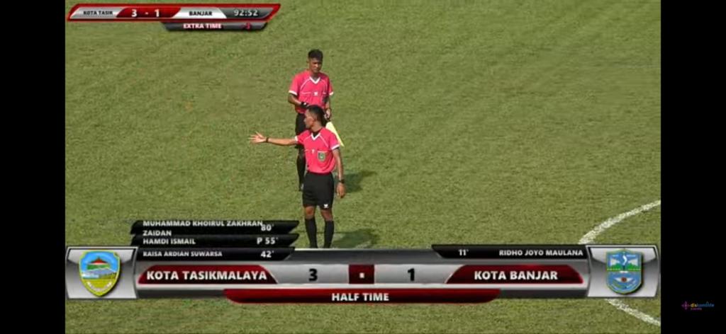 Sepak Bola Kota Tasikmalaya Raih Kemenangan Perdana, Tekuk Kota Banjar 3-1 di BK Porprov XV Jabar
