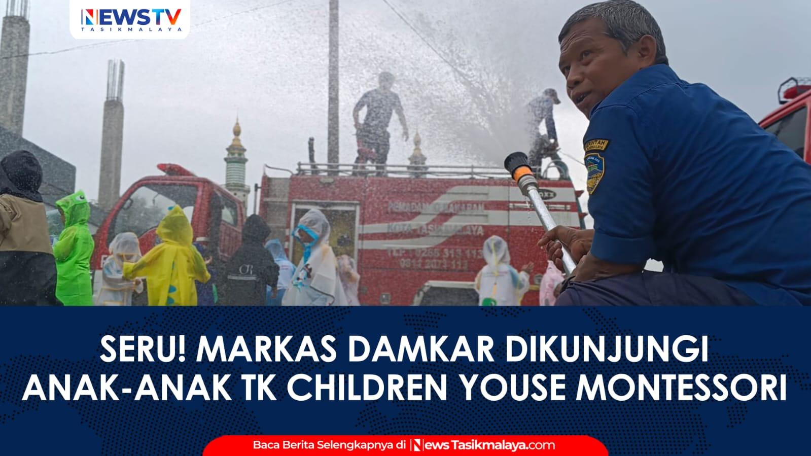 VIDEO: Seru! Markas Damkar Kota Tasikmalaya Jadi Destinasi Edukasi Favorit Anak TK