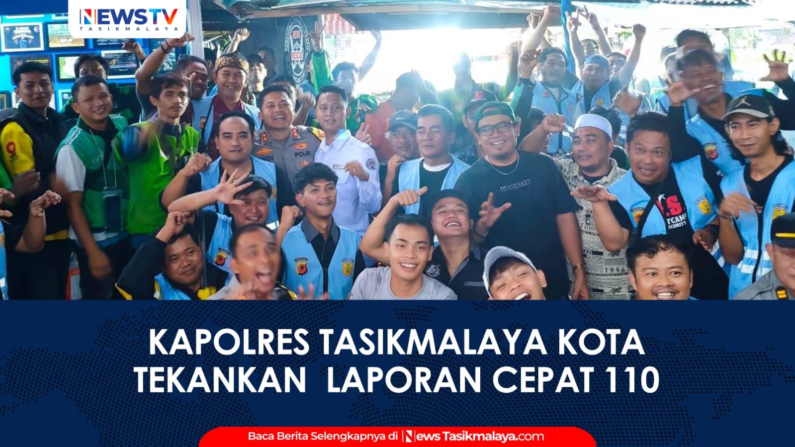 VIDEO: Silaturahmi di Warung Ojol Kamtibmas, Kapolres Tasikmalaya Kota Tekankan Keselamatan dan Laporan Cepat 110