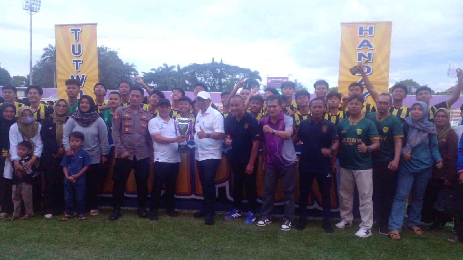 SMAN 1 Ciamis Raih Hattrick Juara Liga Pelajar Ciamis 2024/2025, Berkat Gol Tunggal Adli