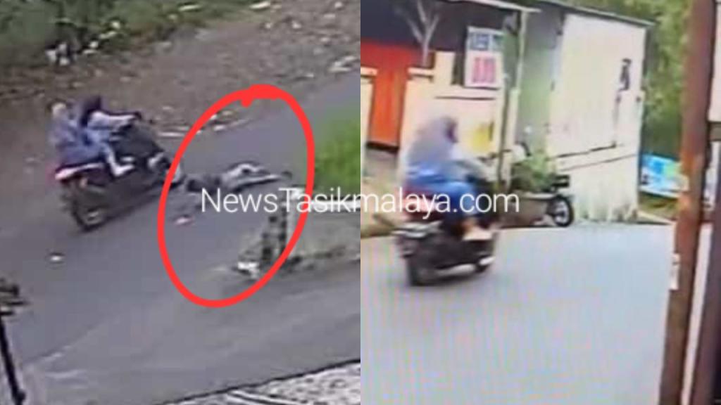 Terekam CCTV, Bocah Jadi Korban Tabrak Lari oleh Pemotor Perempuan di Kawalu Tasikmalaya