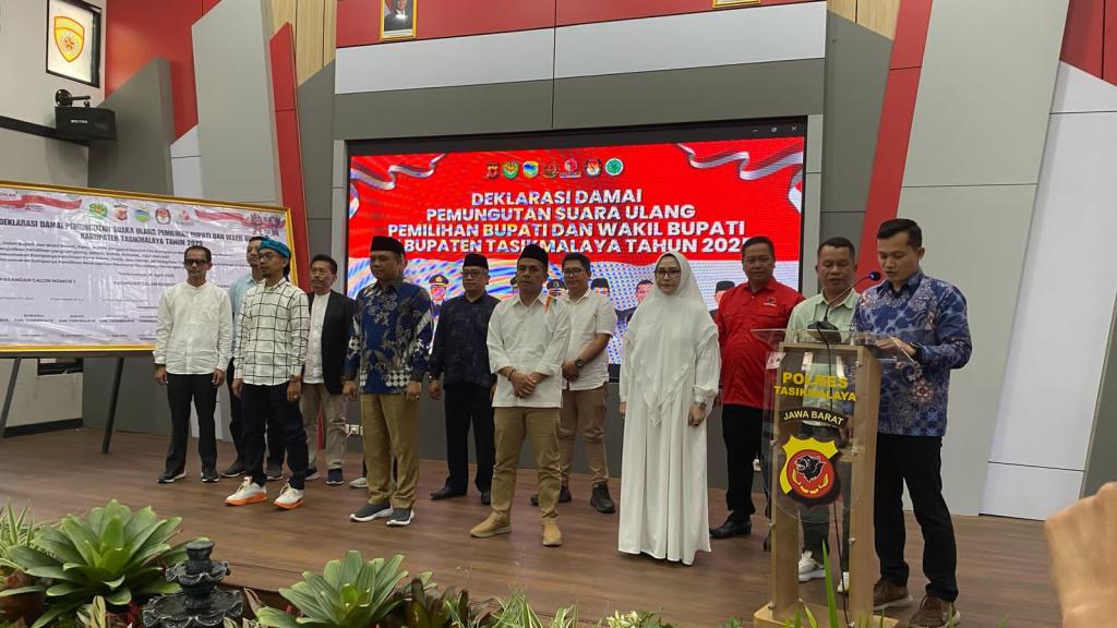 3 Paslon Sepakat Jaga Kondusivitas Jelang PSU Pilkada Tasikmalaya 2025
