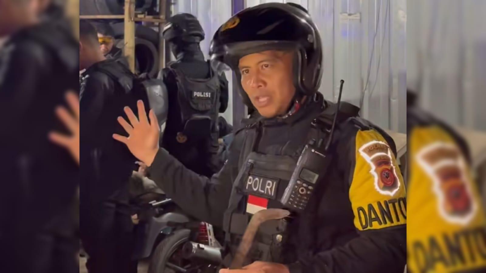 Tim Maung Galunggung Polres Tasikmalaya Kota Amankan Berandalan Bermotor Bersenjata Tajam di Bunderan Bypass Mangkubumi