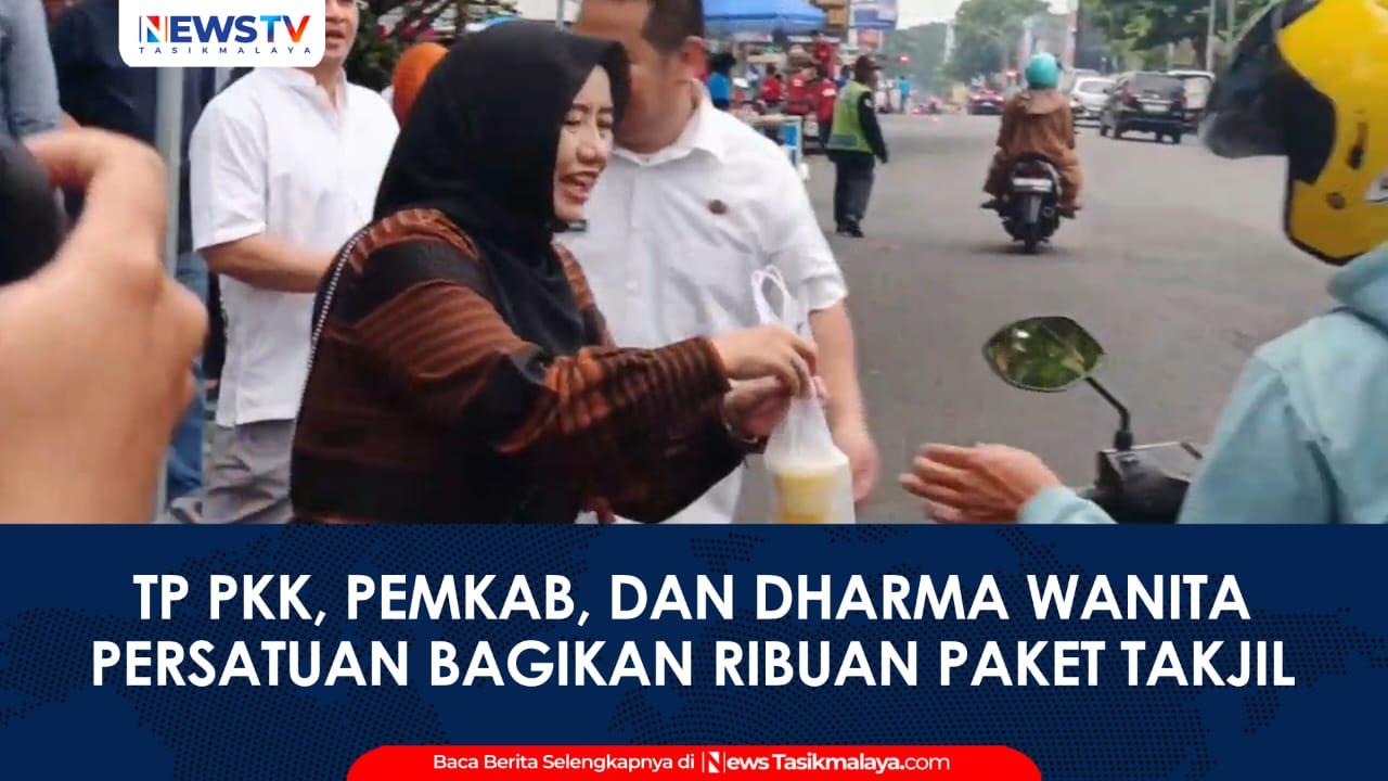 VIDEO: TP PKK dan Pemkab Ciamis Bagikan Ribuan Takjil untuk Warga